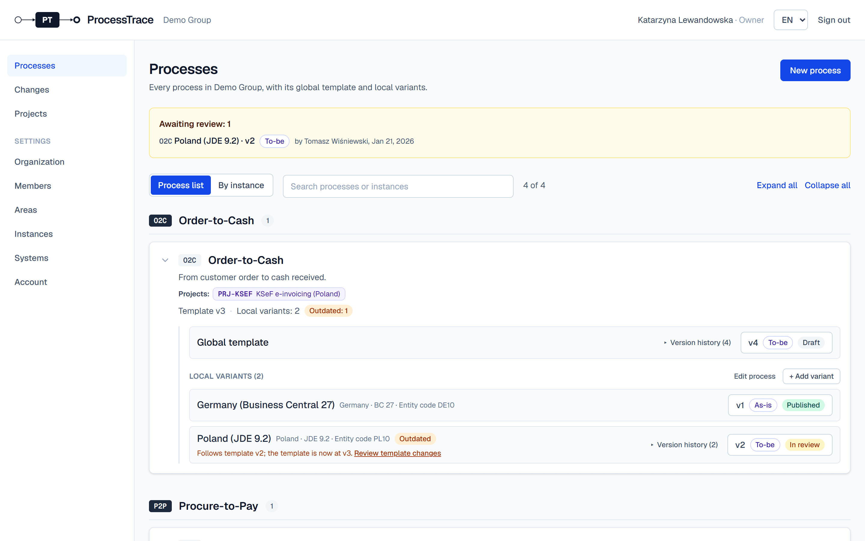 Add a variant for an instance